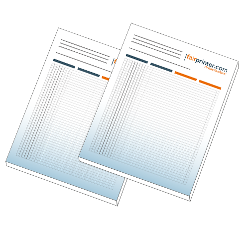 Blöcke mit Deckblatt bedrucken